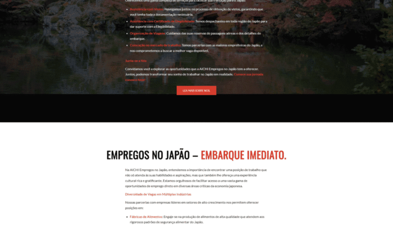 AICHI Empregos no Japão