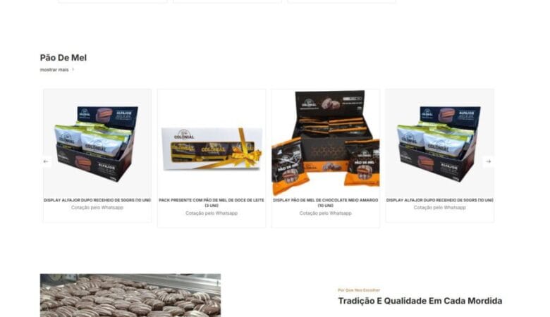 Colonial Doces: Um Portal Doce Desenvolvido pela W3B
