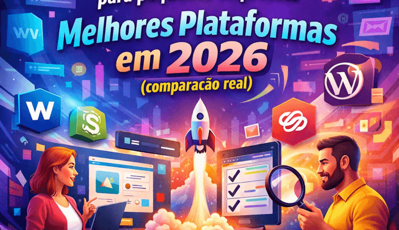 Criação de sites para pequenas empresas: melhores plataformas em 2026 (comparação real)
