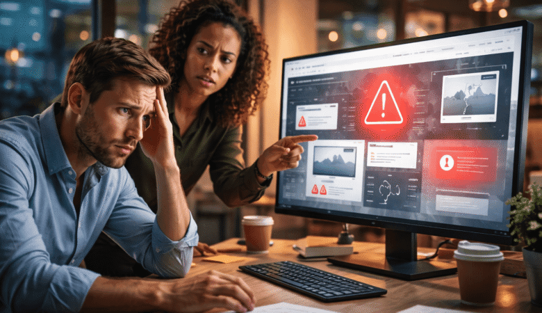 Erros comuns em sites empresariais: 11 falhas graves que afastam clientes e vendas