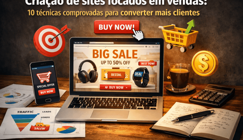 Criação de sites focados em vendas: 10 técnicas comprovadas para converter mais clientes