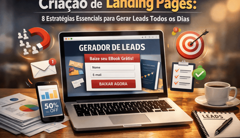 Criação de landing pages: 8 estratégias essenciais para gerar leads todos os dias