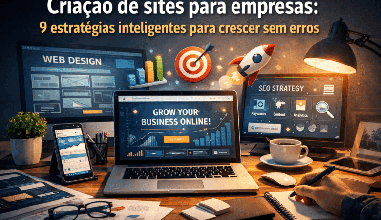 Criação de sites para empresas: 9 estratégias inteligentes para crescer sem erros