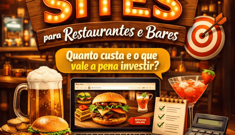 Preços de criação de sites para restaurantes e bares: quanto custa e o que vale a pena investir