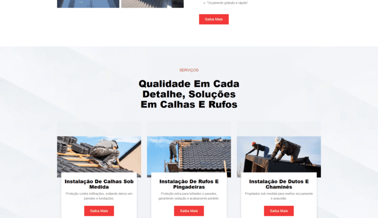 Elshaday Calhas e Rufos: Criação de Site Profissional com a W3B