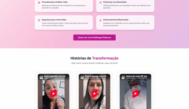 Podologa Poderosa: Criação de Site Profissional que Gera Resultados Reais