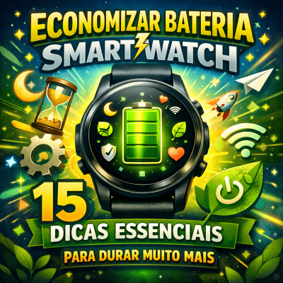 Dicas visuais de como economizar bateria smartwatch no uso diário