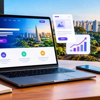 Exemplo de criação de landing page em Maringá