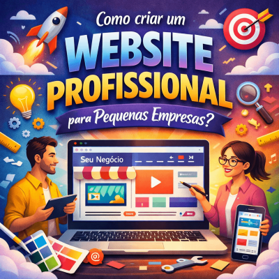 criar um website profissional para pequenas empresas