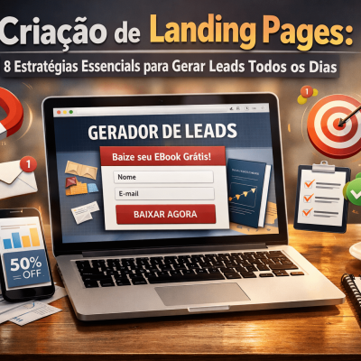 estratégia profissional de criação de landing pages