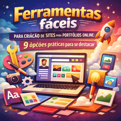 ferramentas fáceis para criação de sites para portfólios online