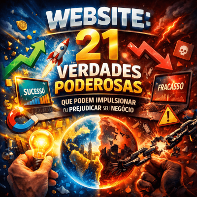 ilustração moderna sobre website e presença digital