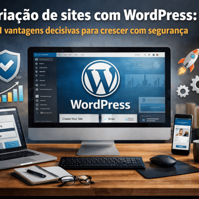 processo profissional de criação de sites com WordPress