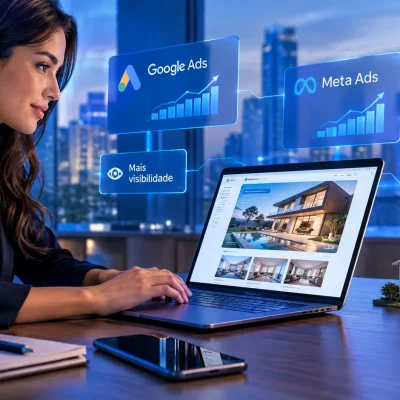 Estratégias de tráfego pago para imobiliária aumentando vendas e leads